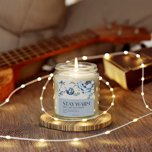 STAY WARM UNTIL WE HUG AGAIN 🧸Clear Jar 4oz